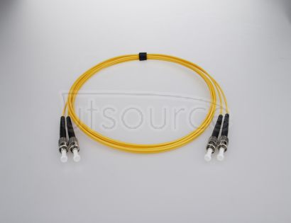 2m (7ft) ST UPC to ST UPC Duplex 2.0mm PVC(OFNR) 9/125 Single Mode Fiber Patch Cable Compliant with IEEE 802.3z standards for Fast Ethernet and Gigabit Ethernet applications