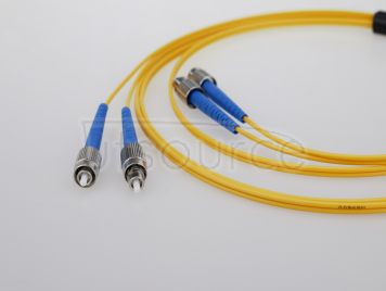 2m (7ft) FC APC to FC APC Duplex 2.0mm PVC(OFNR) 9/125 Single Mode Fiber Patch Cable