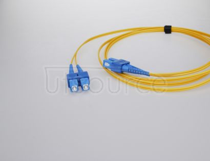 15m (49ft) SC UPC to SC UPC Simplex 2.0mm PVC(OFNR) 9/125 Single Mode Fiber Patch Cable