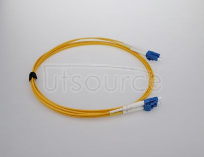 2m (7ft) LC APC to LC APC Simplex 2.0mm PVC(OFNR) 9/125 Single Mode Fiber Patch Cable