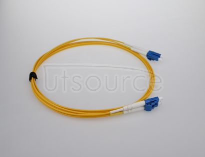1m (3ft) LC APC to LC APC Duplex 2.0mm PVC(OFNR) 9/125 Single Mode Fiber Patch Cable