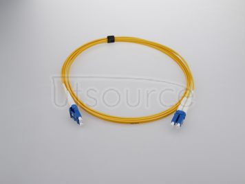 1m (3ft) LC APC to LC APC Duplex 2.0mm PVC(OFNR) 9/125 Single Mode Fiber Patch Cable
