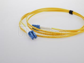 2m (7ft) LC UPC to LC UPC Duplex 2.0mm OFNP 9/125 Single Mode Fiber Patch Cable