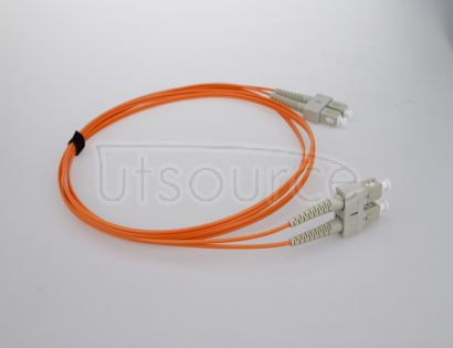 3m (10ft) SC UPC to SC UPC Duplex 2.0mm PVC(OFNR) OM2 Multimode Fiber Optic Patch Cable
