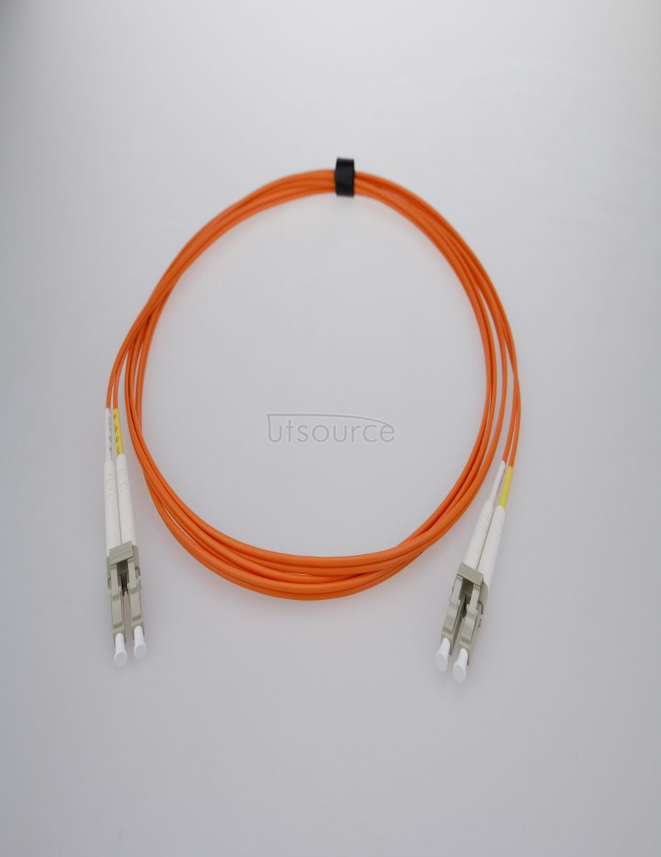 2m (7ft) LC UPC to LC UPC Duplex 2.0mm LSZH OM2 Multimode Fiber Optic Patch Cable