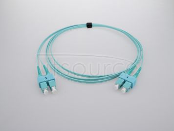 5m (16ft) SC UPC to SC UPC Duplex 2.0mm OFNP OM3 Multimode Fiber Optic Patch Cable
