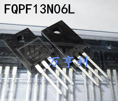 FQPF13N06L 60V N-Channel Logic level QFET<br/> Package: TO-220F<br/> No of Pins: 3<br/> Container: Rail