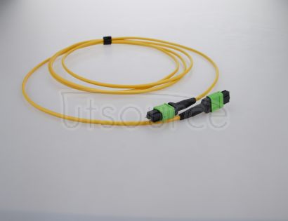 9m (30ft) MTP Male to MTP Male 12 Fibers OS2 9/125 Single Mode Trunk Cable, Type A, Elite, LSZH, Yellow