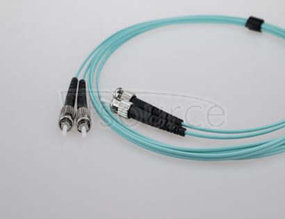 3m (10ft) LC UPC to ST UPC Duplex 2.0mm PVC(OFNR) OM3 Multimode Fiber Optic Patch Cable