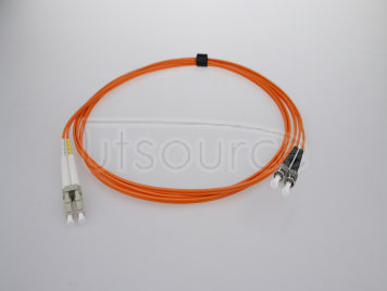 3m (10ft) LC UPC to ST UPC Duplex 2.0mm PVC(OFNR) OM1 Multimode Fiber Optic Patch Cable