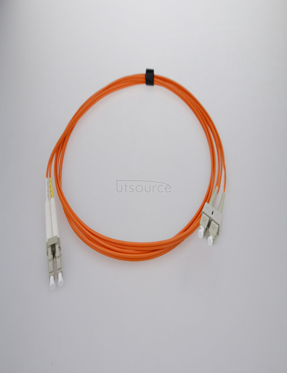 3m (10ft) LC UPC to SC UPC Duplex 2.0mm PVC(OFNR) OM1 Multimode Fiber Optic Patch Cable