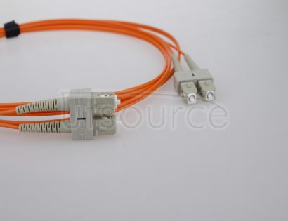 5m (16ft) SC UPC to SC UPC Duplex 2.0mm PVC(OFNR) OM1 Multimode Fiber Optic Patch Cable