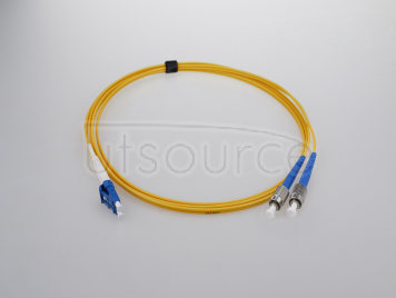 5m (16ft) LC UPC to FC UPC Simplex 2.0mm PVC(OFNR) 9/125 Single Mode Fiber Patch Cable
