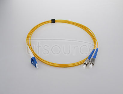 1m (3ft) LC UPC to FC UPC Simplex 2.0mm PVC(OFNR) 9/125 Single Mode Fiber Patch Cable Compliant with IEEE 802.3z standards for Fast Ethernet and Gigabit Ethernet applications