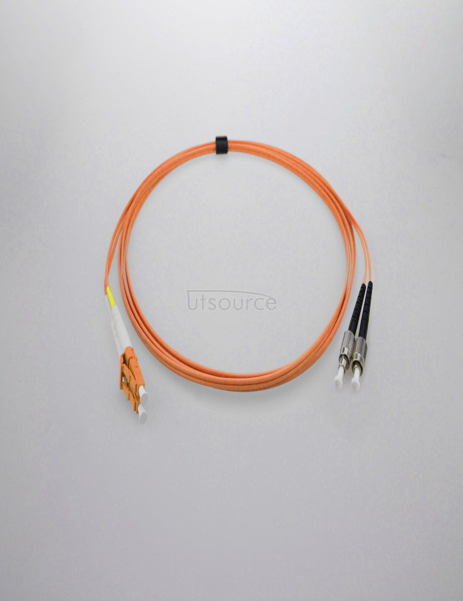 3m (10ft) LC UPC to FC UPC Simplex 2.0mm PVC(OFNR) OM1 Multimode Fiber Optic Patch Cable