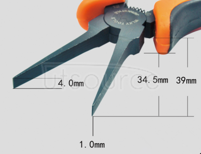 4.5 inch mini ultra-thin tooth flat mouth without teeth pliers parallel-jaw vice pliers The whole Angle of pliers