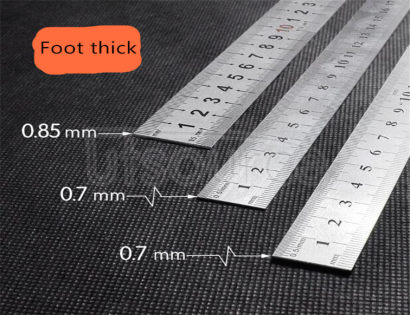 15 cm 20 cm30cm stainless steel straightedge measuring tool Upset ' A metal ruler Straight board feet (3 PCS)
