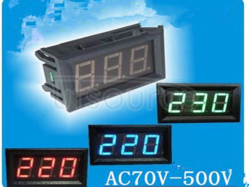 LED display two line number 2 line AC voltmeter head of AC 70 v - 380 - v - 500 - v insert type digital communication (green)