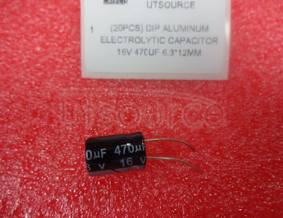 (20pcs) DIP Aluminum Electrolytic Capacitor 16V 470uF 6.3*12mm 