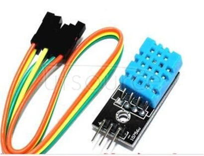 DHT11 temperature humidity module temperature and humidity sensor module Size: high long 28 MMX wide 12 MMX 7.. Sensor models: DHT11 temperature humidity. Working voltage: dc 5 v.. Wiring methods:

The VCC - 3.3 V / 5 V power supply the anode

The cathode GND - > power

DATA - > microcontroller IO port

Warm prompt: do not VCC to pick the GND
