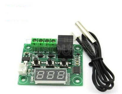 XH - W1209 display thermostat temperature control of high precision temperature controller temperature control switch micro board The input power supply<br/> 12 v. Temperature control scope<br/> - 50 ~ 110 degrees. Measure the input<br/> NTC < 10 k0. > 5% waterproof type sensor. Temperature measurement accuracy<br/> 0.1 degrees. The output range<br/> 1 road 10 a following circuit. Refresh rate<br/> 0.5 seconds. Return difference accuracy of 0.1 degrees. Environmental requirements<br/> - 10 to 60 degrees. Humidity 20% 85%.. Size 40 * 48.5 * 15.8 mm. Net
