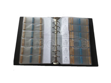 1/6W 1R to 1M 1% Metal Film Resistor Package, Sample Book, 127 kinds each 50pcs Total 6350pcs