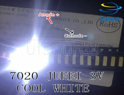 Original JUFEI LED 7020 light-emitting Light Beads High Power 0.5W 3V 54LM Cool white For LED LCD TV Backlight Applicatio
