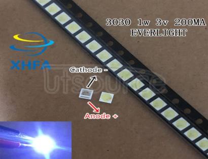 EVERLIGHT LED Backlight 0.8-1W 3030 3V Cool white 70-78LM TV Application 62-113TUN2C/S5000-00F/TR8-T 