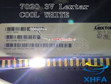 Lextar LED Backlight Mid Power LED 0.5W 7020 3V Cool white 40LM TV Application