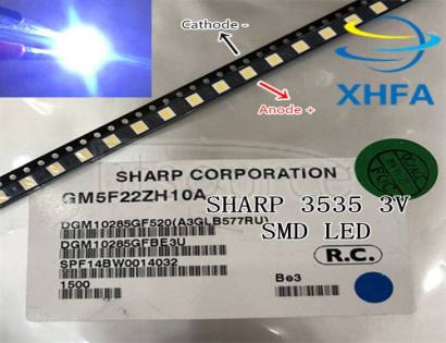 SHARP LED TV Application LCD Backlight for TV LED Backlight 1W 3V 3535 3537 Cool white GM5F22ZH10A 