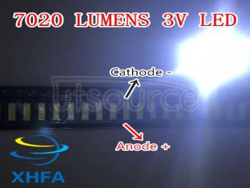 LUMENS 7020 3V 0.5W Cool white LED Backlight Middle Power LED LCD Backlight for TV Application SANE7020P-0W-2074