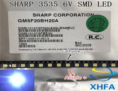 SHARP LED TV Application LCD Backlight for TV LED Backlight 1.2W 6V 3535 3537 Cool white GM5F20BH20A 
