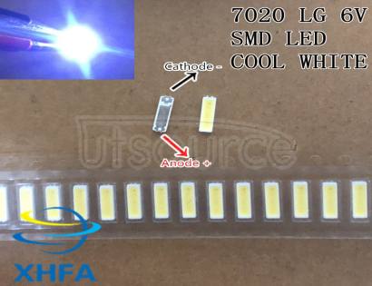 LED 7020 light-emitting Light Beads High Power 1W 6V Cool white For Original LG LED LCD TV Backlight Application 