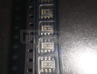 NE5532D Dual Operational Amplifier<br/> Package: SOIC<br/> No of Pins: 8<br/> Container: Rail