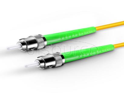 15m (49ft) ST APC to ST APC Simplex 2.0mm PVC(OFNR) 9/125 Single Mode Fiber Patch Cable