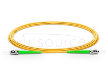 5m (16ft) ST APC to ST APC Simplex 2.0mm PVC(OFNR) 9/125 Single Mode Fiber Patch Cable