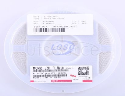 ROHM Semicon MCR50JZHFLR250 ROHM Semicon MCR50JZHFLR250