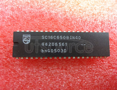 SC16C650BIN40 5 V, 3.3 V and 2.5 V UART with 32-byte FIFOs and infrared IrDA encoder/decoder