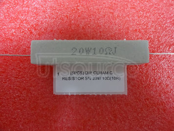 (5pcs) DIP Ceramic Resistor 5% 20W 10Ω(10R)