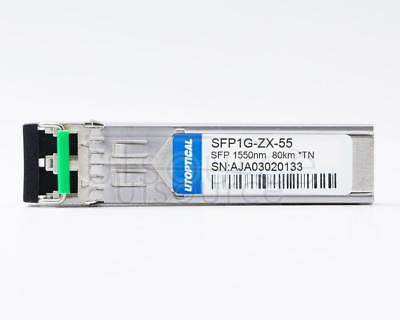 TRENDnet TEG-MGBS80 Compatible SFP1G-ZX-55 1550nm 80km DOM Transceiver Every transceiver is individually tested on a full range of TRENDNET equipment and passed the monitoring of Utoptical's intelligent quality control system.