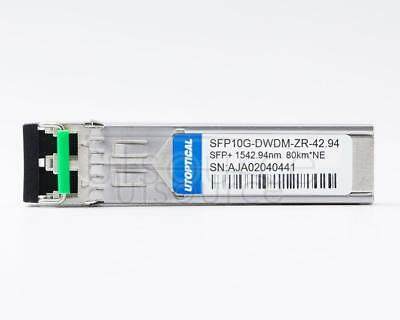 Netgear DWDM-SFP10G-42.94 Compatible SFP10G-DWDM-ZR-42.94 1542.94nm 80km DOM Transceiver Every transceiver is individually tested on a full range of Netgear equipment and passed the monitoring of Utoptical's intelligent quality control system.