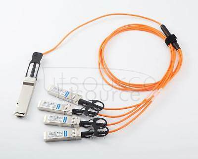 15m(49.21ft) Utoptical Compatible 40G QSFP+ to 4x10G SFP+ Active Optical Cable