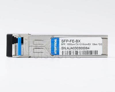 Cisco GLC-FE-100BX-D Compatible SFP-FE-BX 1550nm-TX/1310nm-RX 10km DOM Transceiver   Every transceiver is individually tested on a full range of Cisco equipment and passed the monitoring of Utoptical's intelligent quality control system.