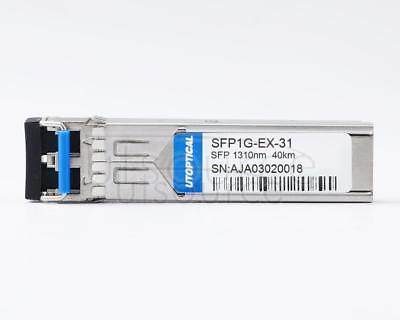 Generic Compatible SFP1G-EX-31 1310nm 40km DOM Transceiver Every transceiver is individually tested on corresponding equipment such as Cisco, Arista, Juniper, Dell, Brocade and other brands, passed the monitoring of Utoptical's intelligent quality control system.