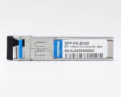 Generic Compatible SFP-FE-BX40 1490nm-TX/1310nm-RX 40km DOM Transceiver Every transceiver is individually tested on corresponding equipment such as Cisco, Arista, Juniper, Dell, Brocade and other brands, passed the monitoring of Utoptical's intelligent quality control system.