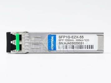 Cisco GLC-EZX-SM-100 Compatible SFP1G-EZX-55 1550nm 100km DOM Transceiver