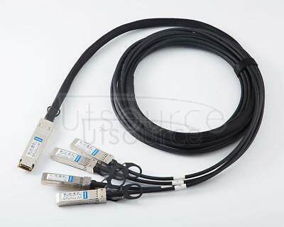 3m(9.84ft) Extreme Networks 10321 Compatible 40G QSFP+ to 4x10G SFP+ Passive Direct Attach Copper Breakout Cable