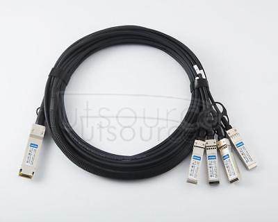 3m(9.84ft) Juniper Networks QFX-QSFP-DACBO-3M Compatible 40G QSFP+ to 4x10G SFP+ Passive Direct Attach Copper Breakout Cable