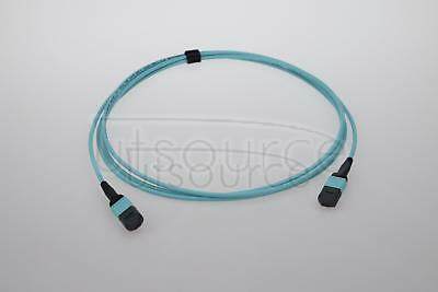 3m (10ft) MTP Female to Female 12 Fibers OM3 50/125 Multimode Trunk Cable, Type A, Elite, Plenum (OFNP), Aqua