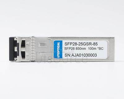 Brocade Compatible SFP28-25GSR-85 850nm 100m  DOM Transceiver  Every transceiver is individually tested on a full range of Brocade equipment and passed the monitoring of UTOPTICAL's intelligent quality control system.